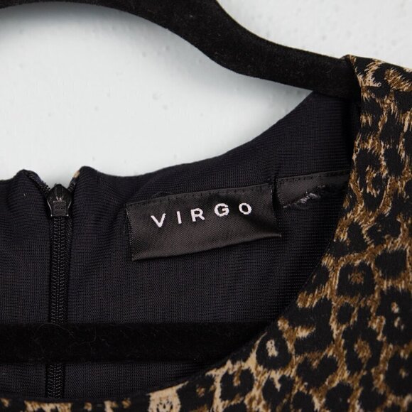 Virgo leopard print sleeveless tunic maxi dress-L - Picture 3 of 5